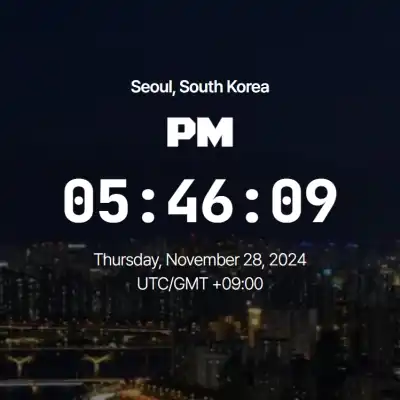 Current Time in Seoul, Korea