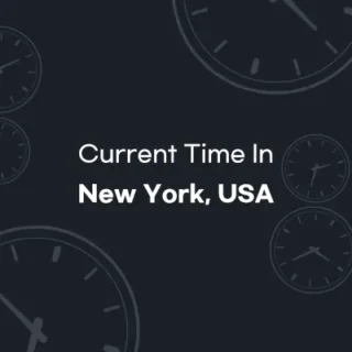 current local time in New York, USA