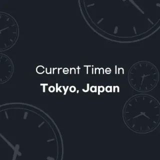 current local time in Tokyo, Japan